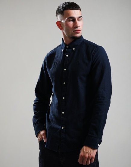 Barbour Twillbridge Long Sleeve Shirt Navy