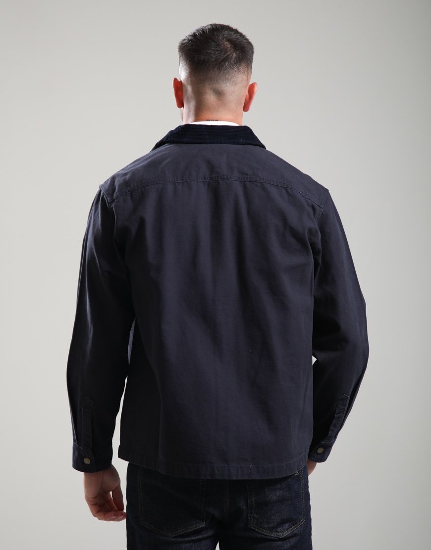 Barbour Ursula OS Canvas Overshirt Dark Navy