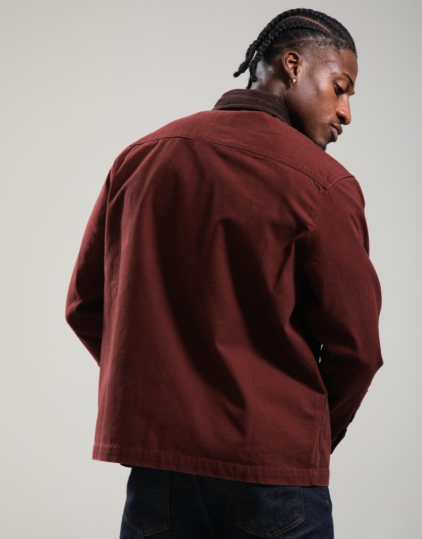 Barbour Ursula OS Canvas Overshirt Chesnut