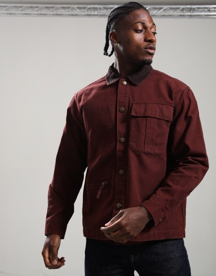 Barbour Ursula OS Canvas Overshirt Chesnut
