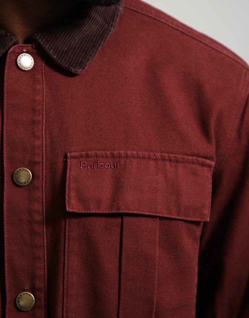 Barbour Ursula OS Canvas Overshirt Chesnut