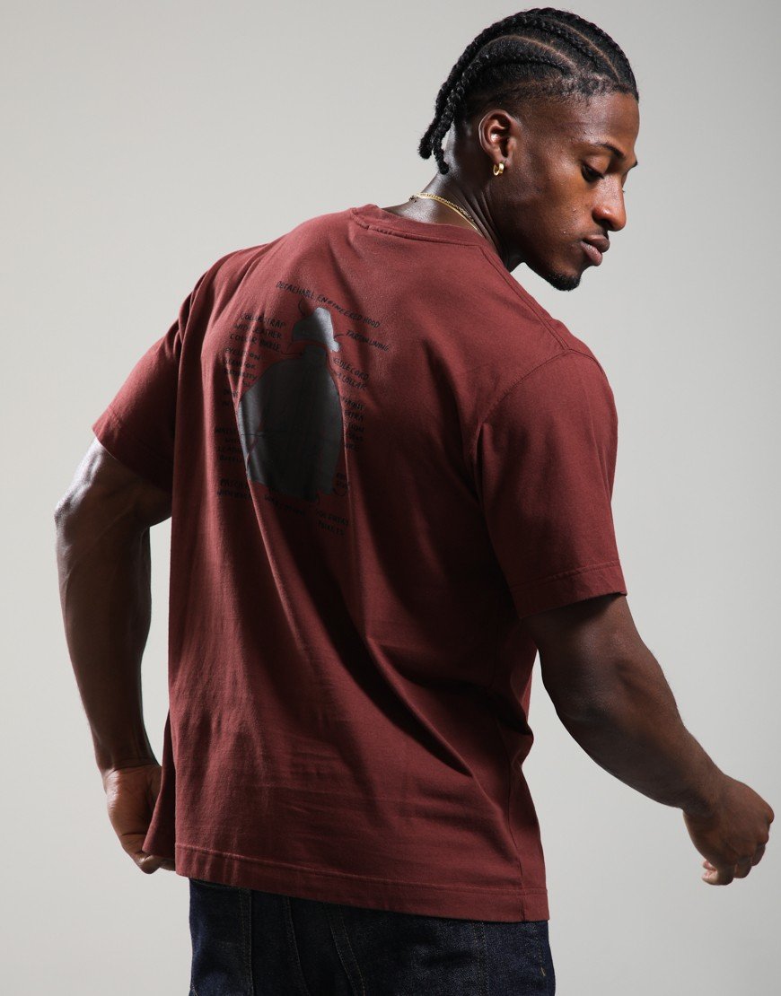 Barbour Ursula OS Fit Graphic T-Shirt Chestnut