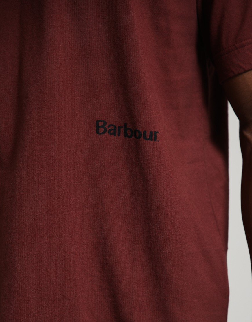 Barbour Ursula OS Fit Graphic T-Shirt Chestnut