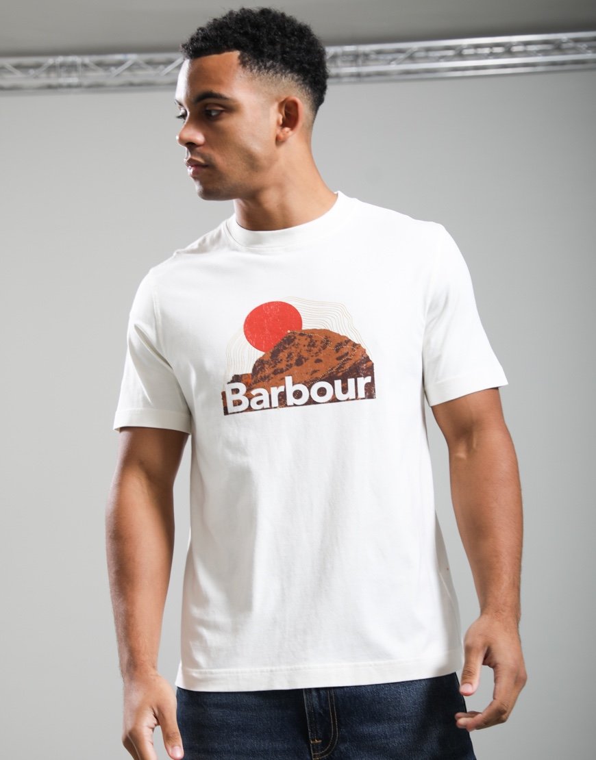 Barbour Wadsworth Relaxed Graphic T-Shirt Whisper White