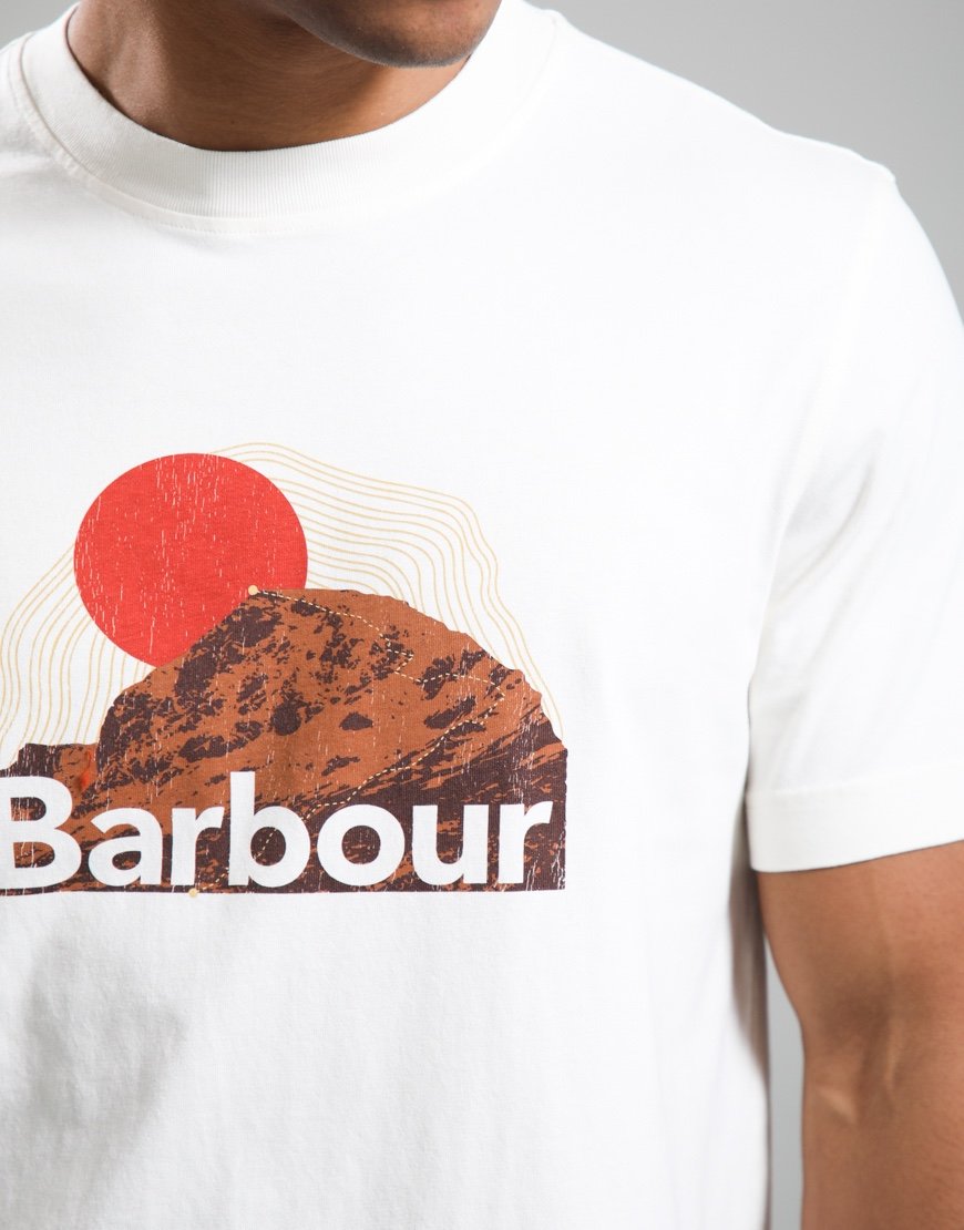 Barbour Wadsworth Relaxed Graphic T-Shirt Whisper White