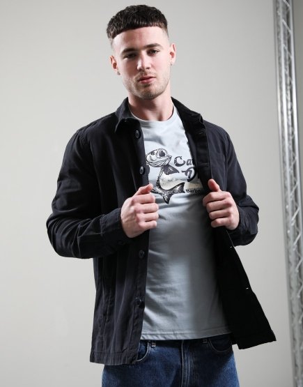 Barbour Washed Overshirt Navy