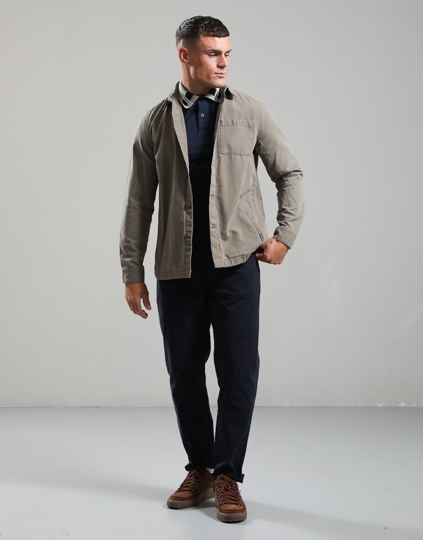 Barbour Washed Overshirt Smokey Olive