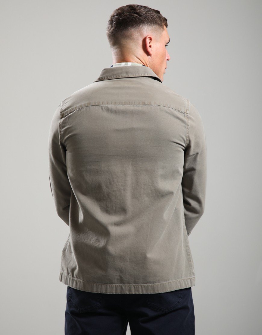 Barbour Washed Overshirt Smokey Olive
