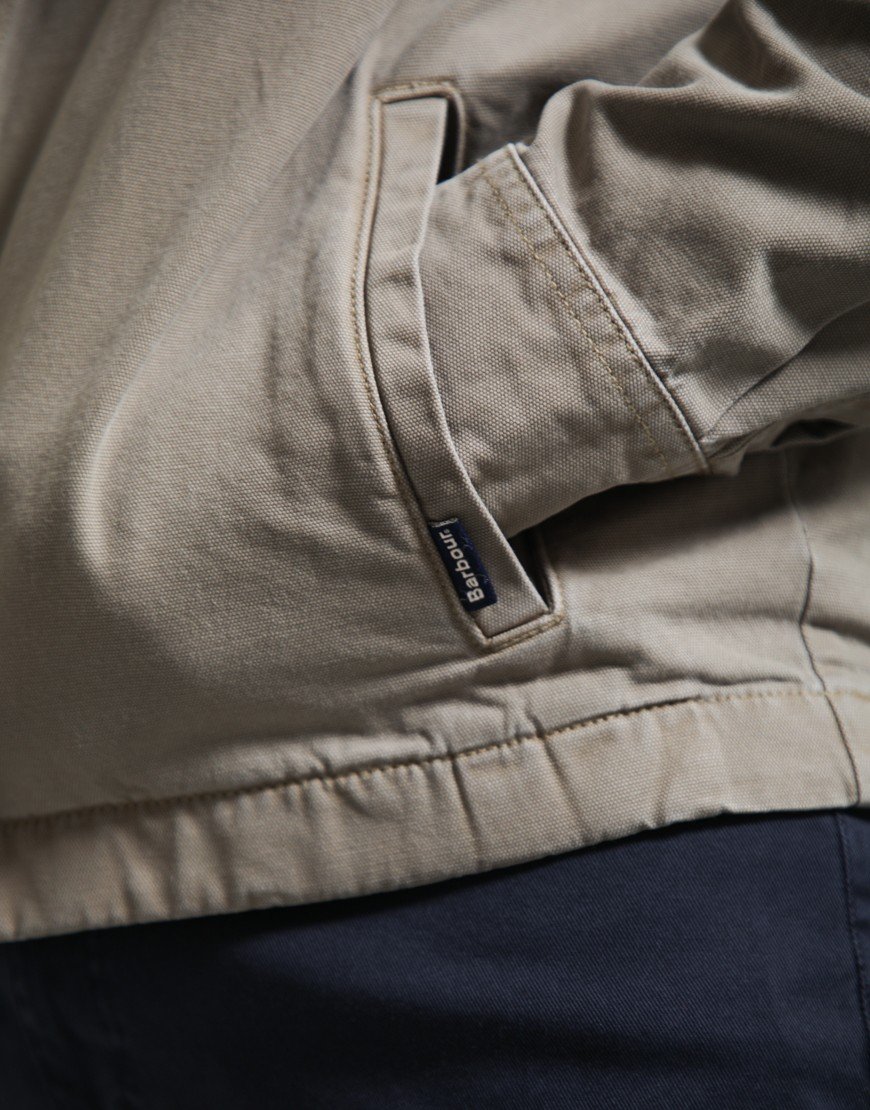 Barbour Washed Overshirt Smokey Olive