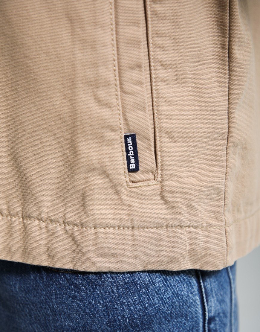 Barbour Washed Overshirt Washed Stone