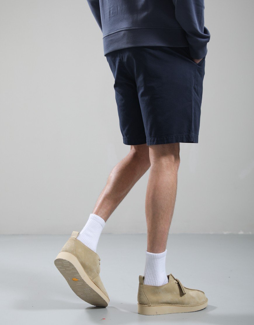 Barbour Washed Oxford Relaxed Shorts Navy
