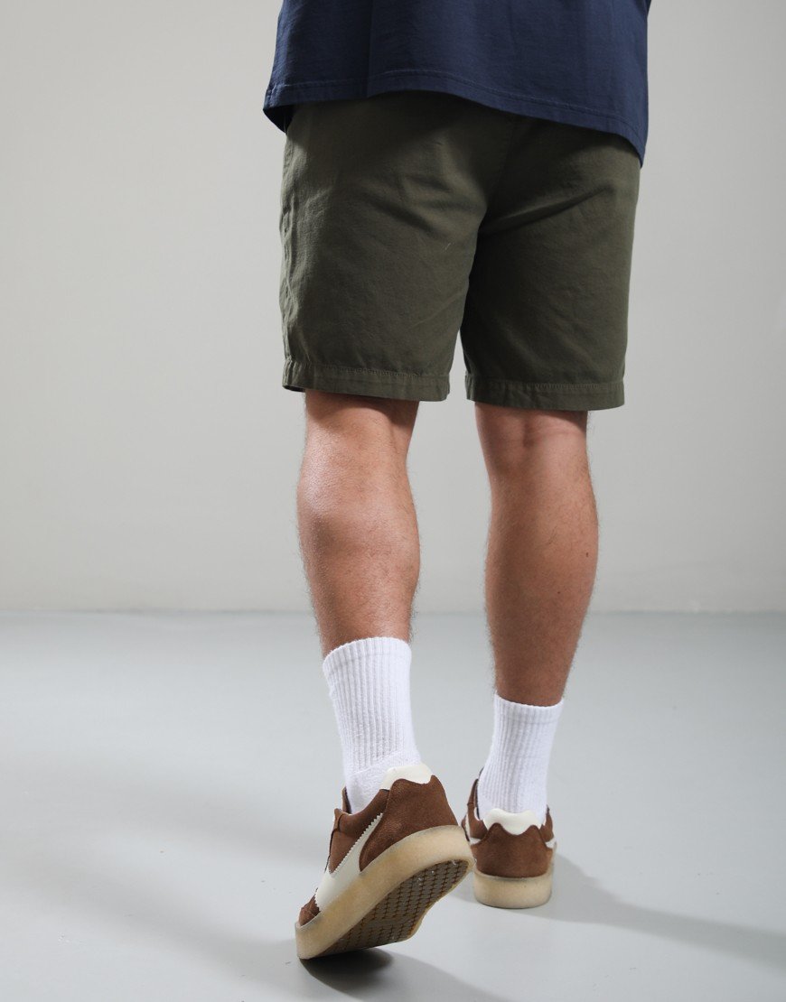 Barbour Washed Oxford Relaxed Shorts Uniform Green