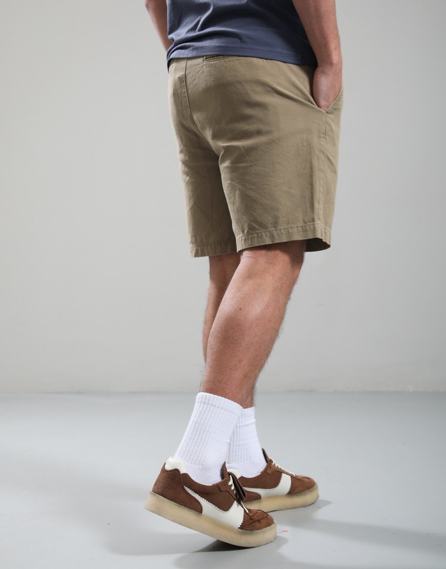 Barbour Washed Oxford Relaxed Shorts Washed Stone