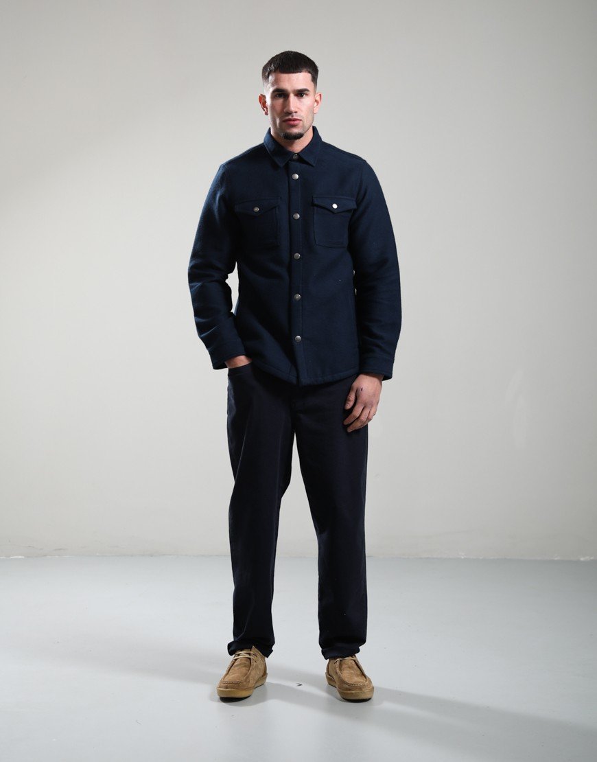 Barbour Washed Regular Fit Trousers Dark Navy