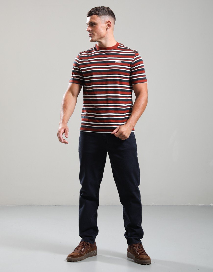Barbour Washed Regular Fit Trousers Dark Navy