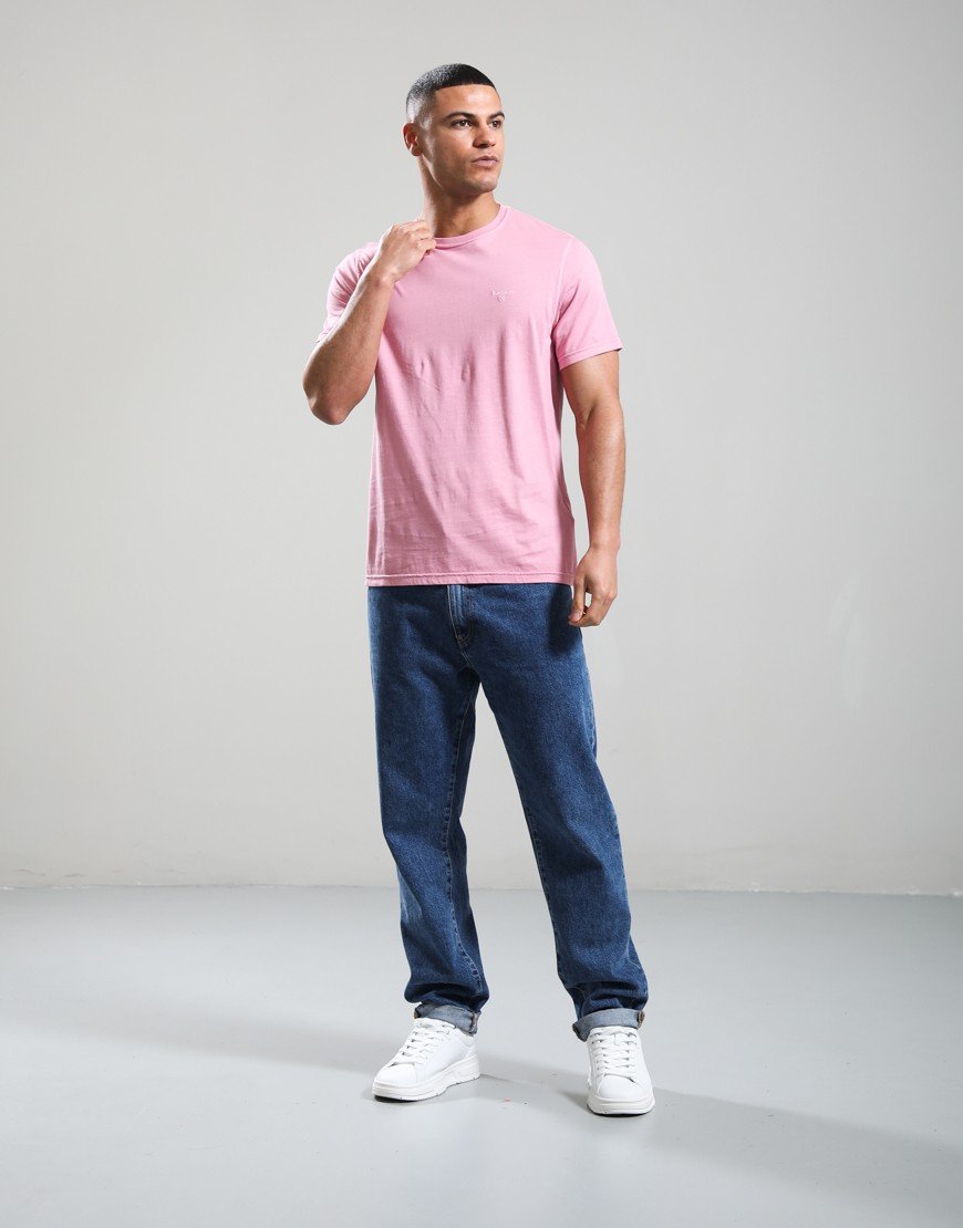 Barbour International Washed Tartan T-Shirt Washed Pink