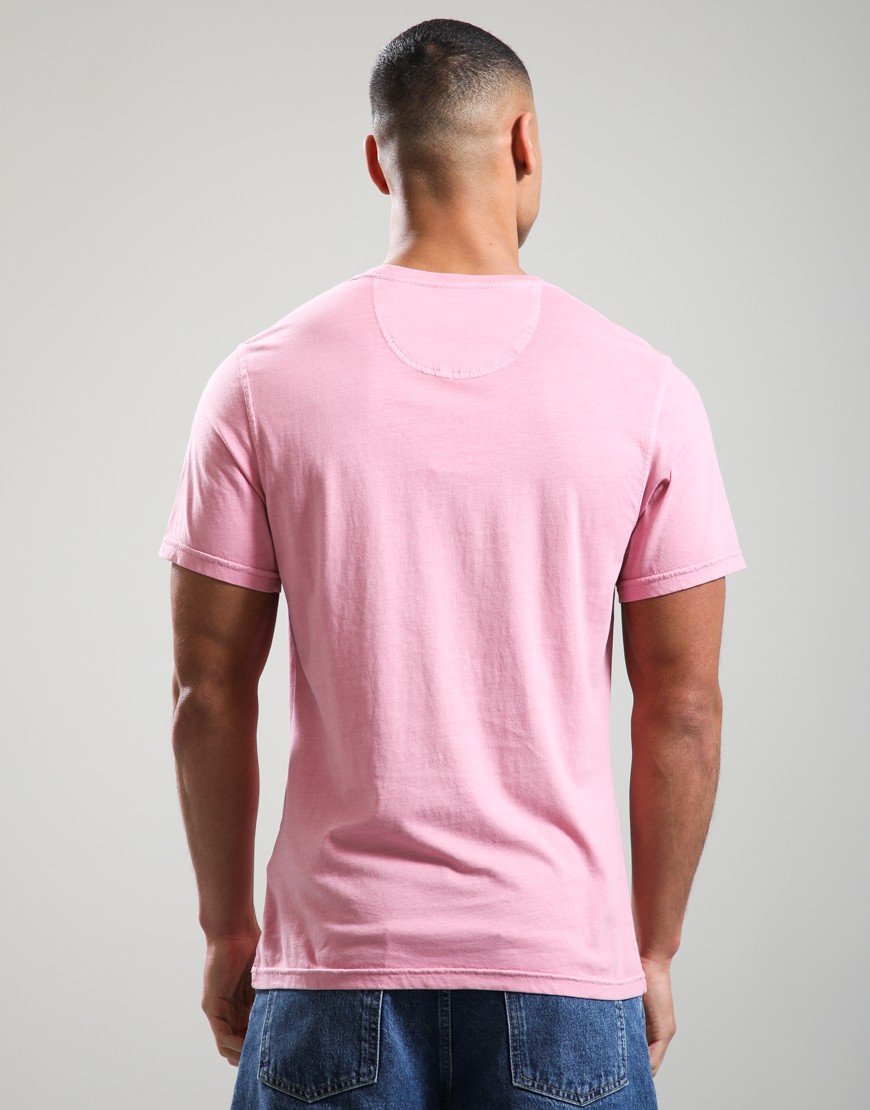 Barbour International Washed Tartan T-Shirt Washed Pink