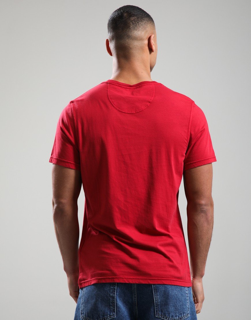 Barbour Washed Tartan T-Shirt Washed Red