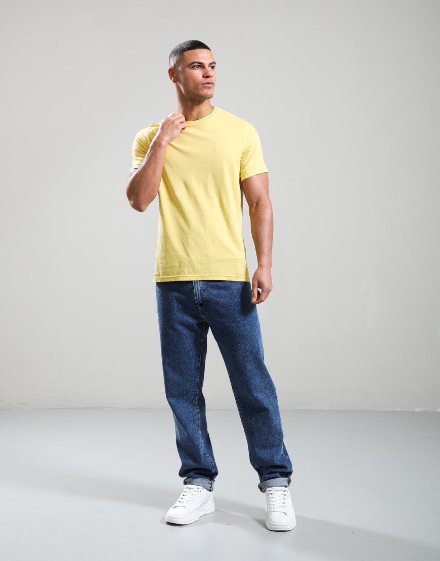 Barbour Washed Tartan T-Shirt Washed Yellow