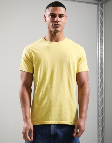 Barbour Washed Tartan T-Shirt Washed Yellow