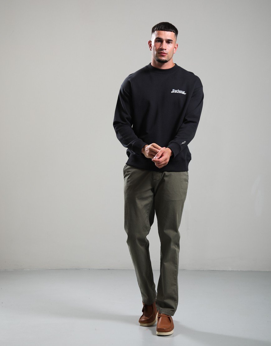 Barbour Washed Tailored Fit Trousers Olive