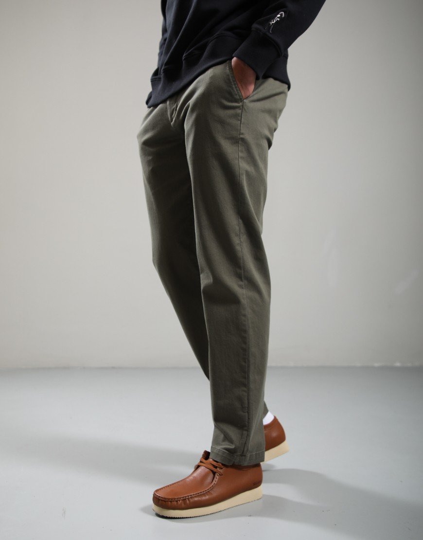 Barbour Washed Tailored Fit Trousers Olive
