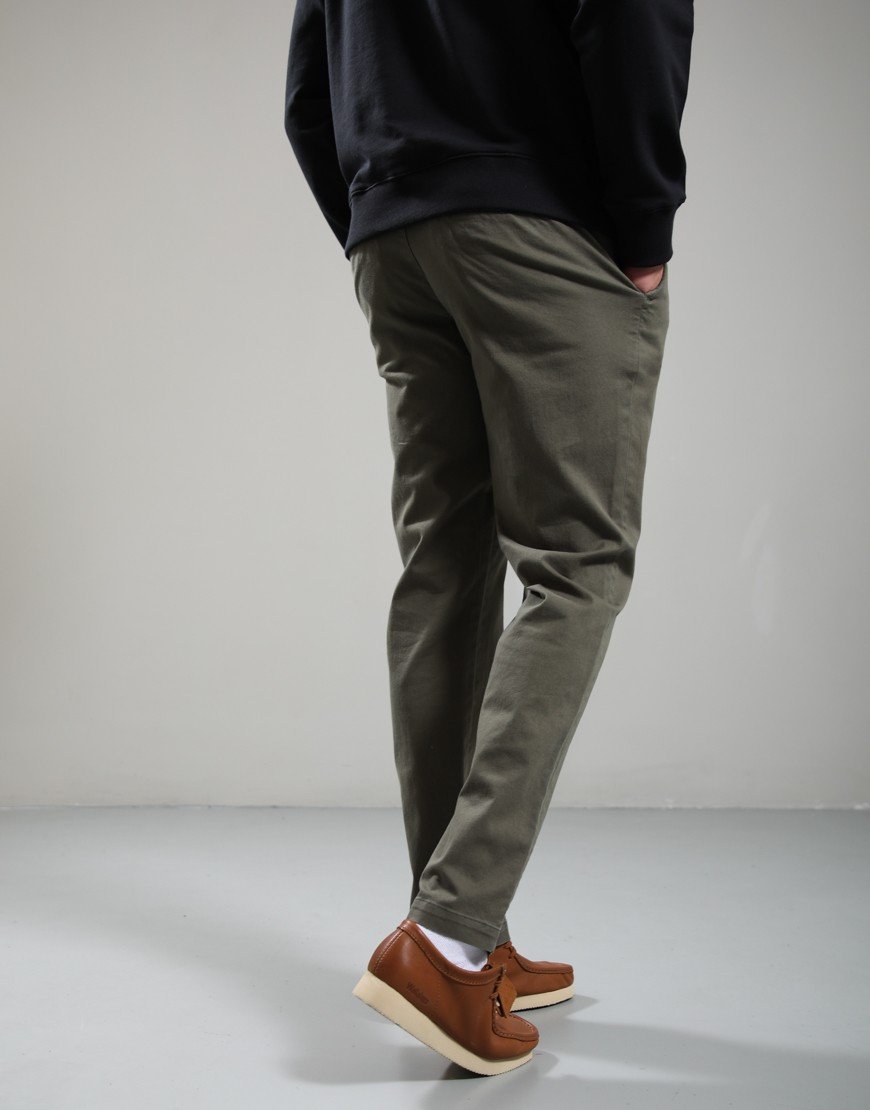 Barbour Washed Tailored Fit Trousers Olive