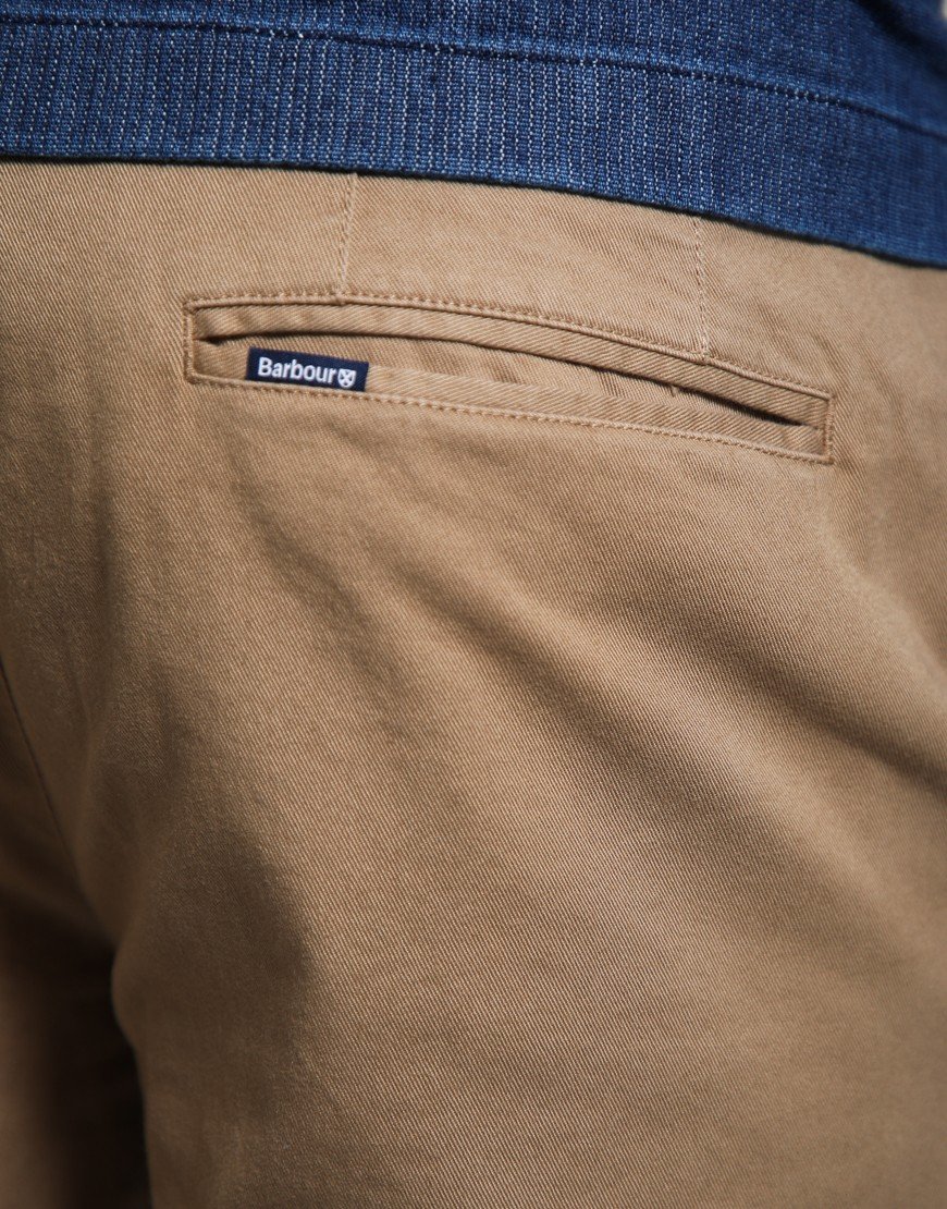 Barbour Washed Tailored Fit Trousers Stone