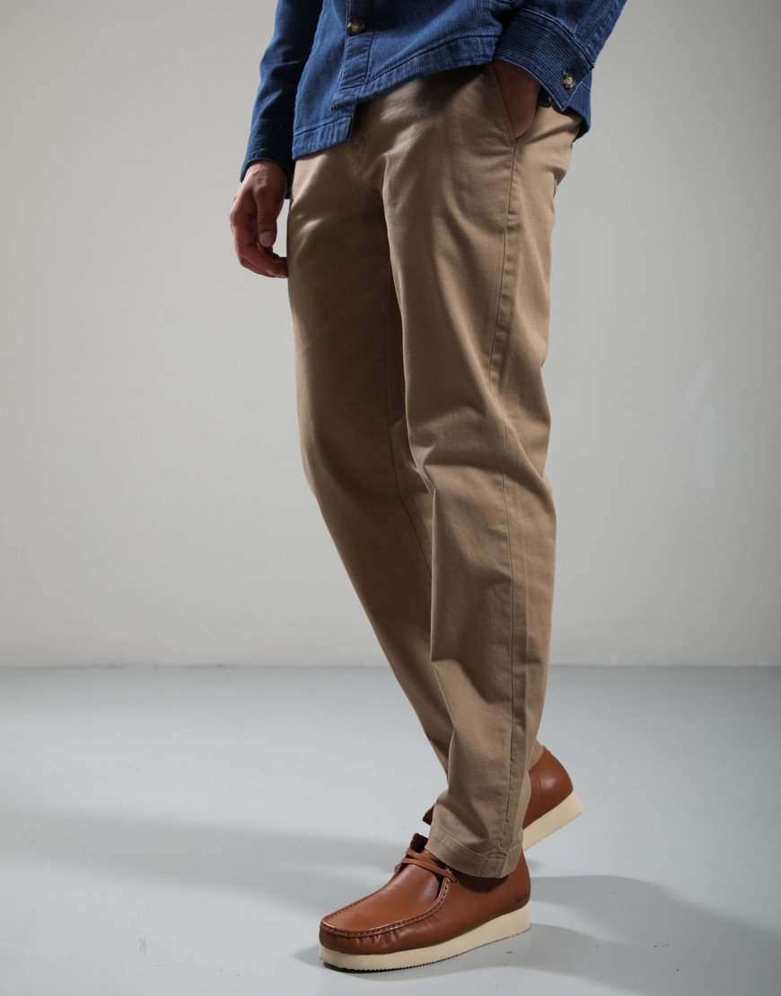 Barbour Washed Tailored Fit Trousers Stone