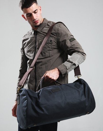 Barbour Wax Holdall Navy