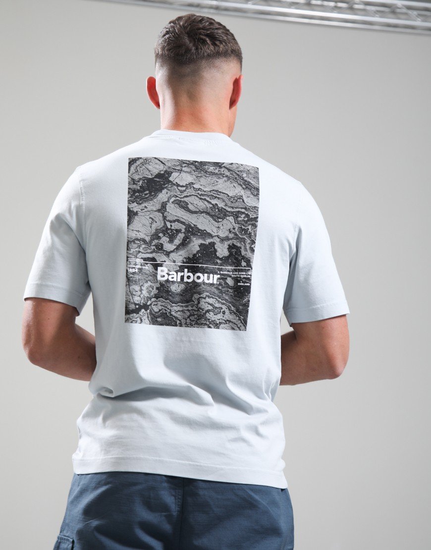 Barbour Wildfell Relaxed Graphic T-Shirt Blue Haze