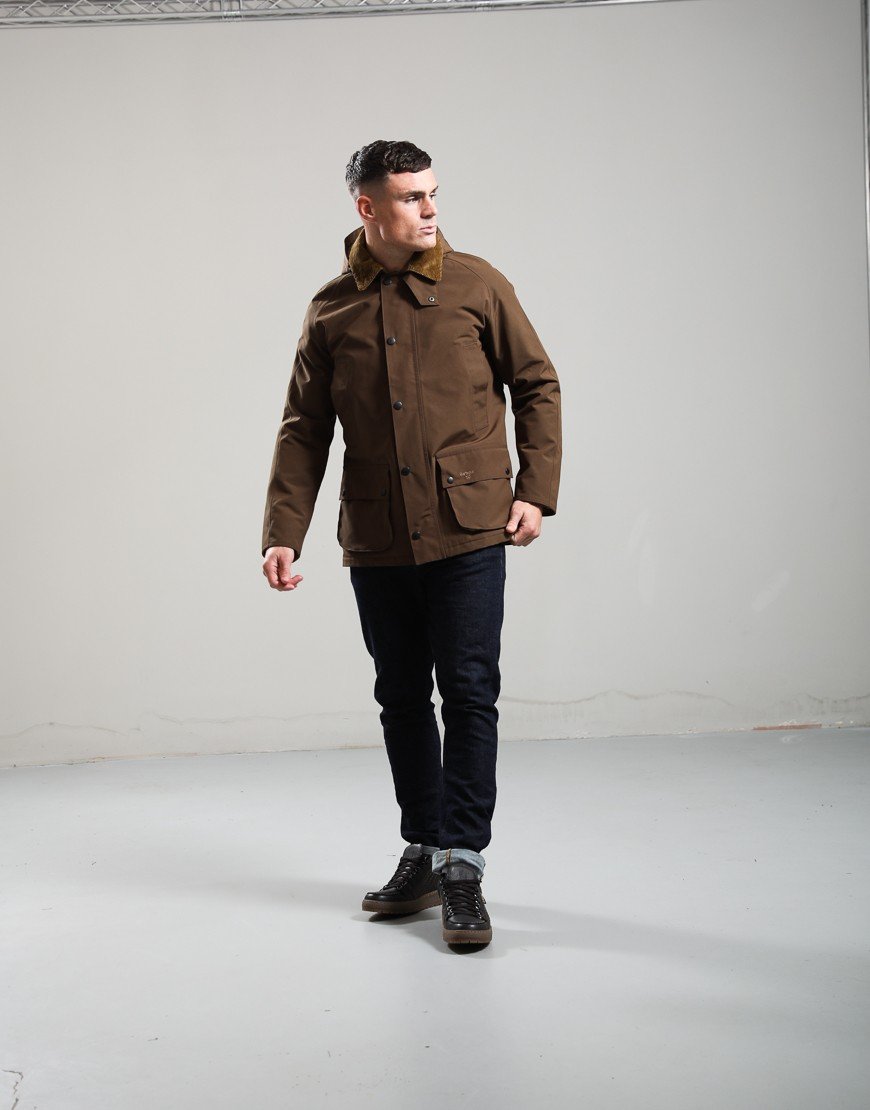 Barbour Winter Ashby Waterproof Jacket Dark Sand