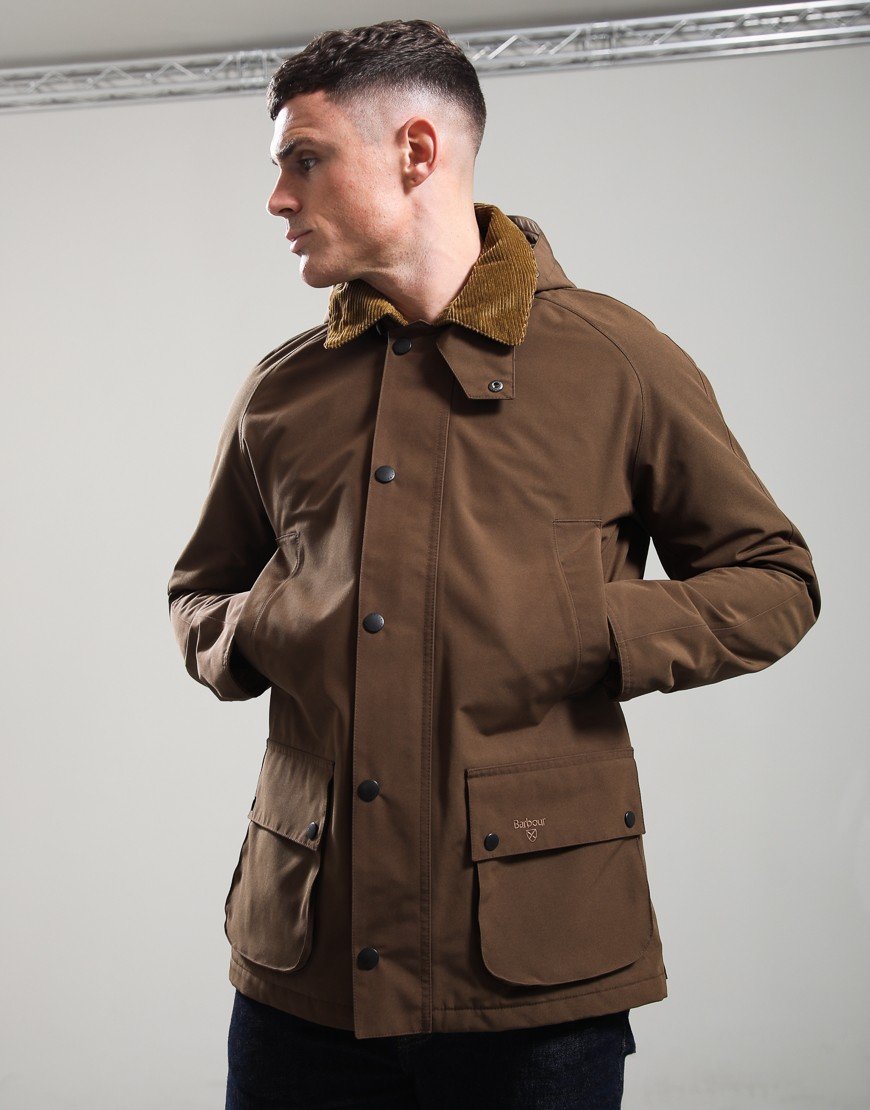 Barbour Winter Ashby Waterproof Jacket Dark Sand