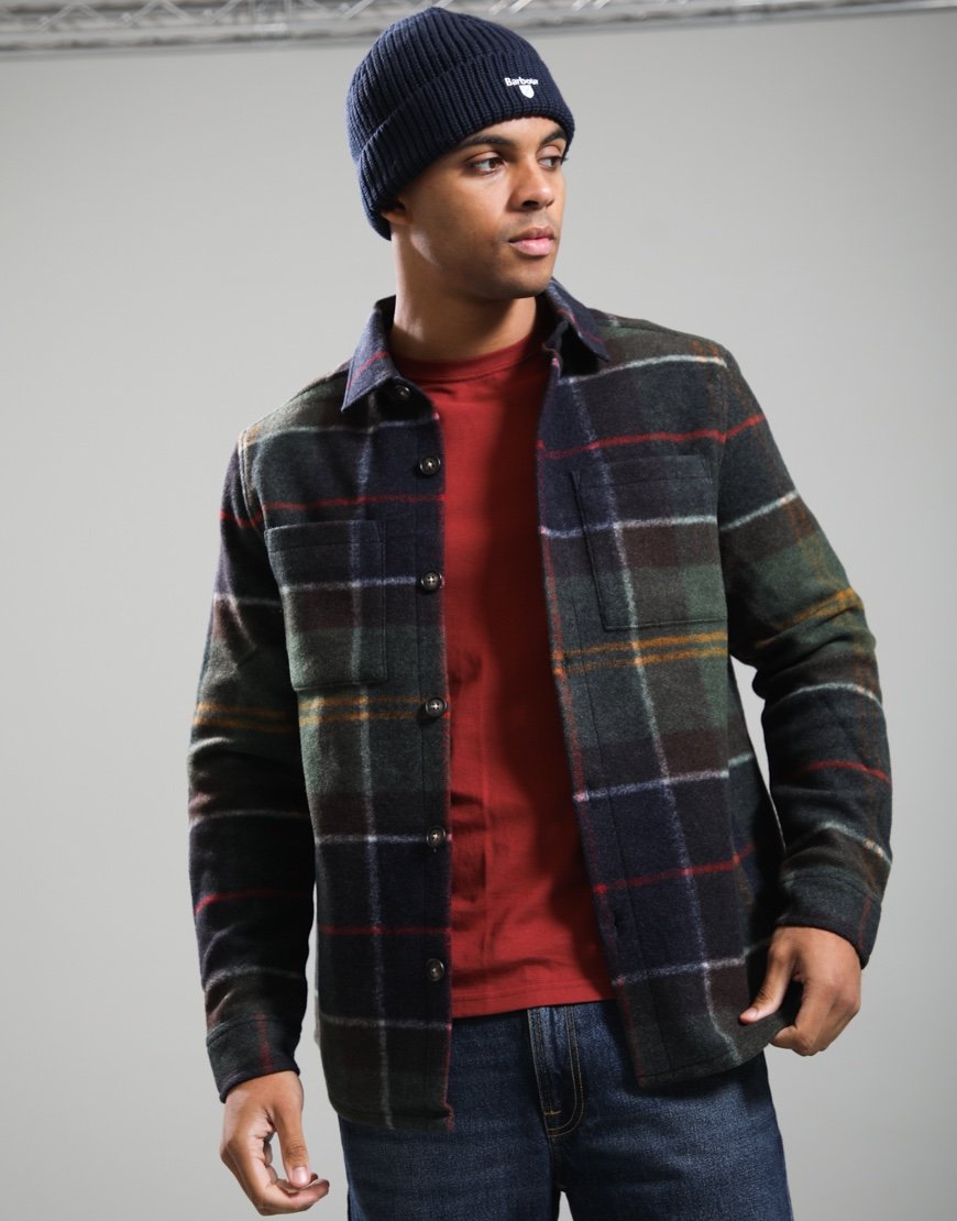 Barbour Woodlane Brushed Check Overshirt Classic Tartan
