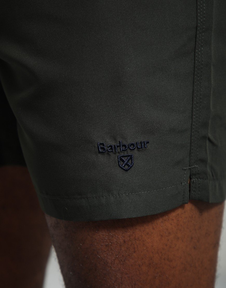 Barbour Water Reactive Tartan Swim Shorts Olive/Ancient