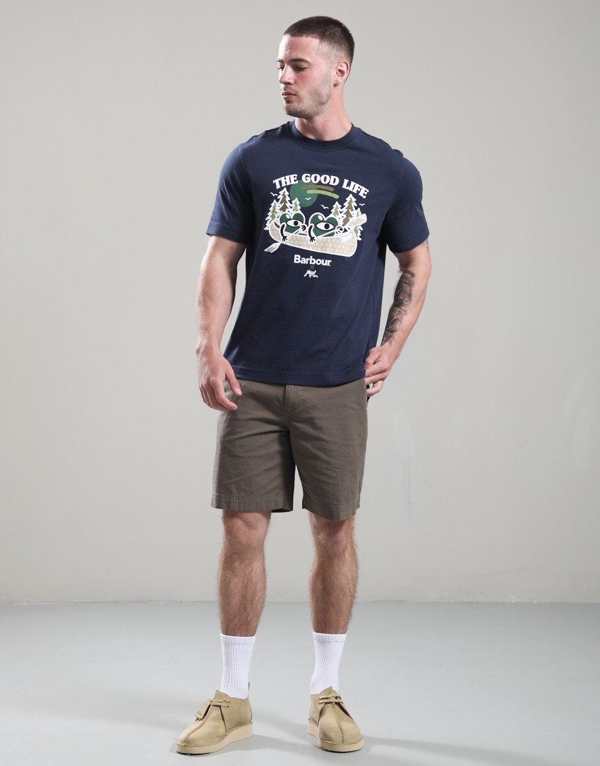 Barbour X MUL Good Life T-Shirt Navy