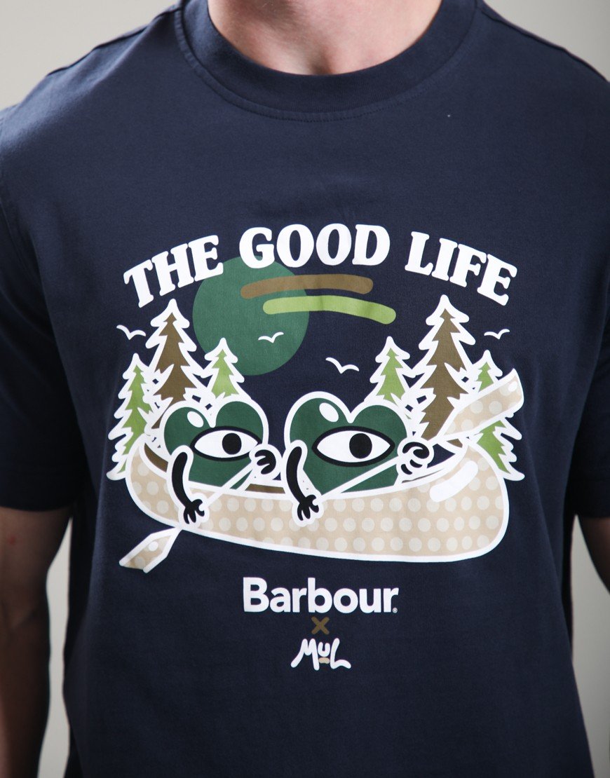 Barbour X MUL Good Life T-Shirt Navy