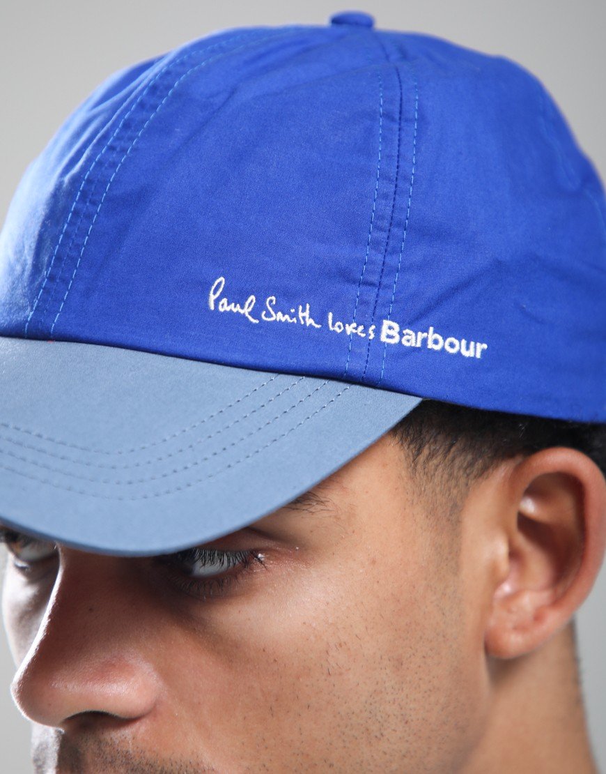 Barbour X Paul Smith Cap Royal Blue