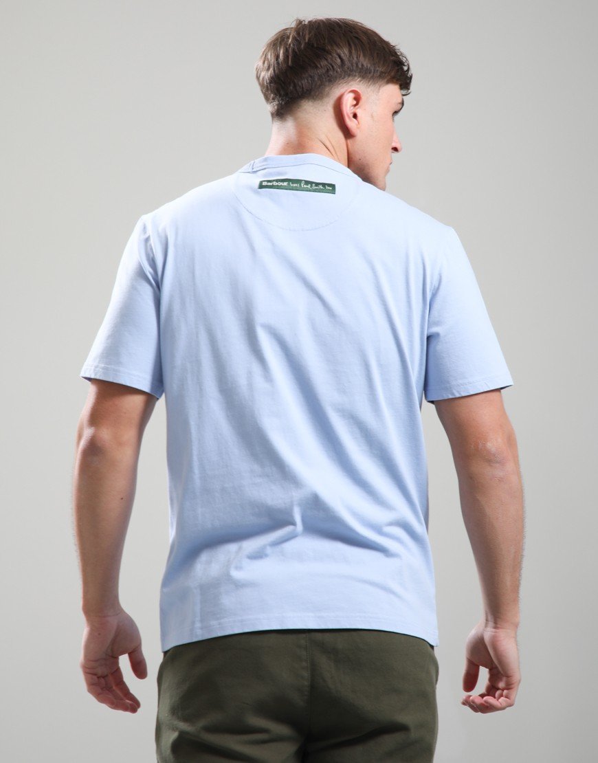 Barbour X Paul Smith Fishing T-Shirt Mid Blue