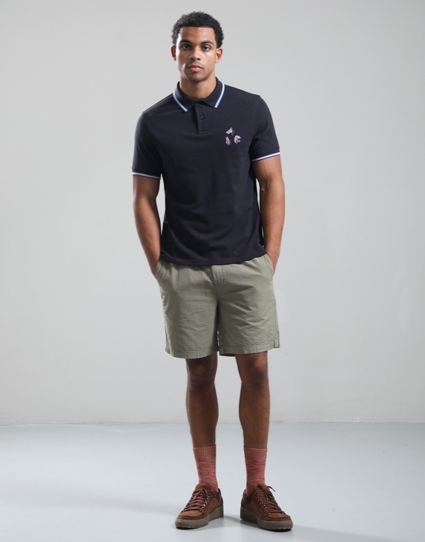 Paul Smith Loves Barbour Lure Polo Shirt Dark Navy