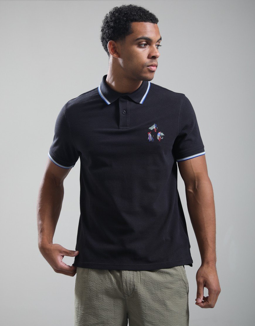 Paul Smith Loves Barbour Lure Polo Shirt Dark Navy