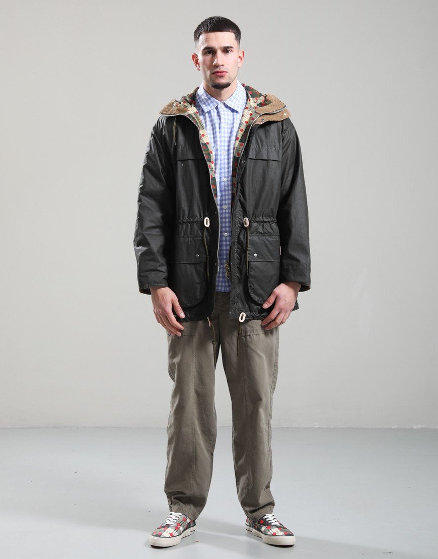 Barbour x Paul Smith Durham Wax Jacket Archive Olive