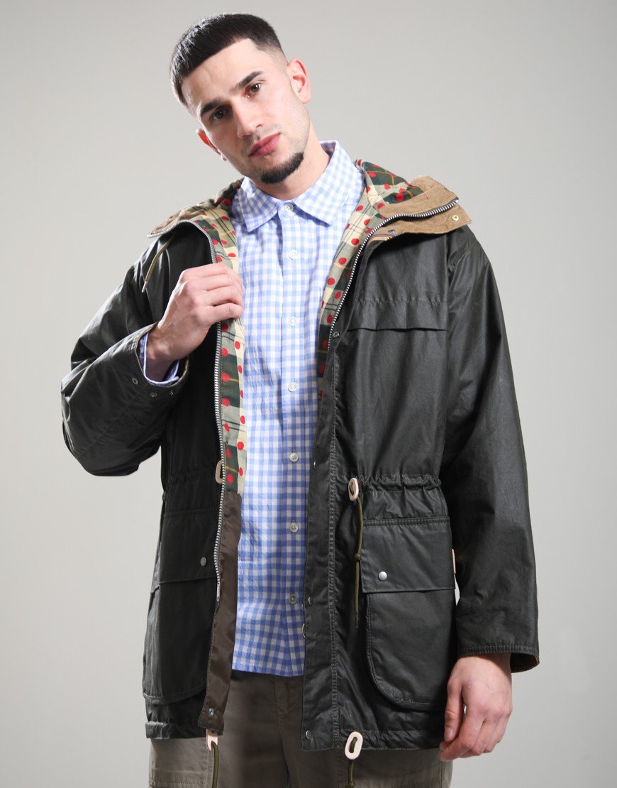 Barbour x Paul Smith Durham Wax Jacket Archive Olive