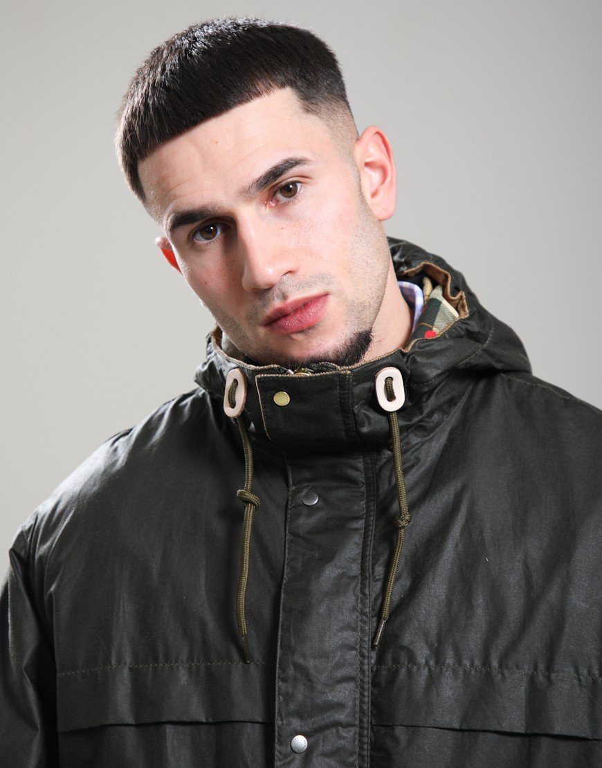 Barbour x Paul Smith Durham Wax Jacket Archive Olive
