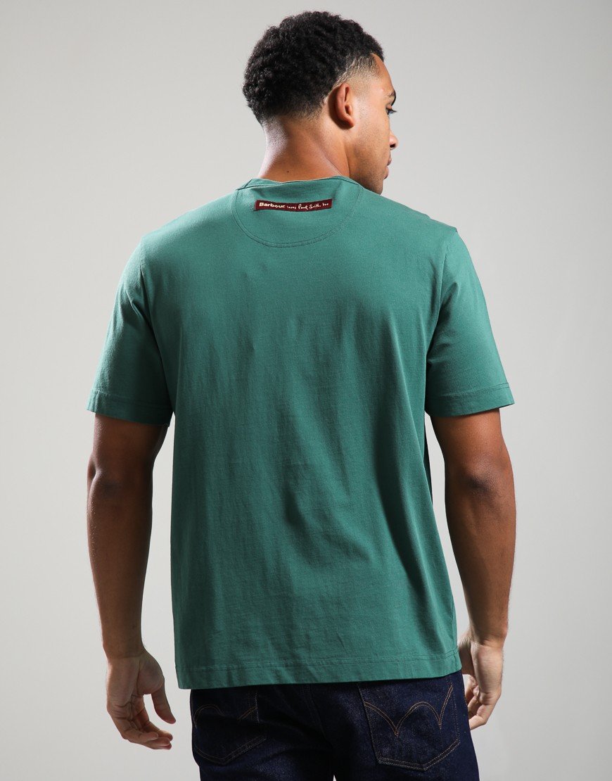 Paul Smith Loves Barbour Key T-Shirt Bottle Green