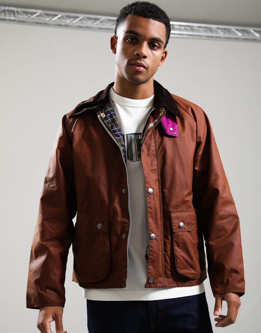 Paul Smith Loves Barbour Key Transport Wax Jacket Russet
