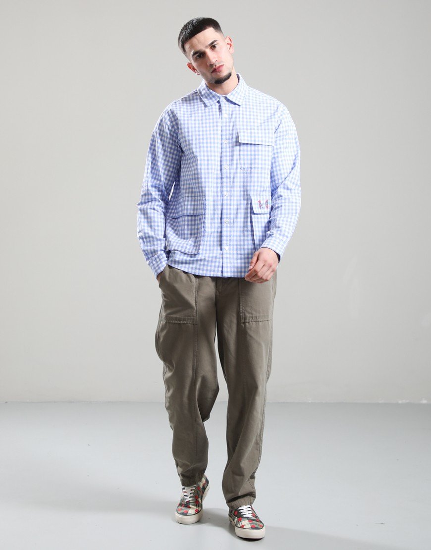 Barbour x Paul Smith Rawling Shirt Mid Blue