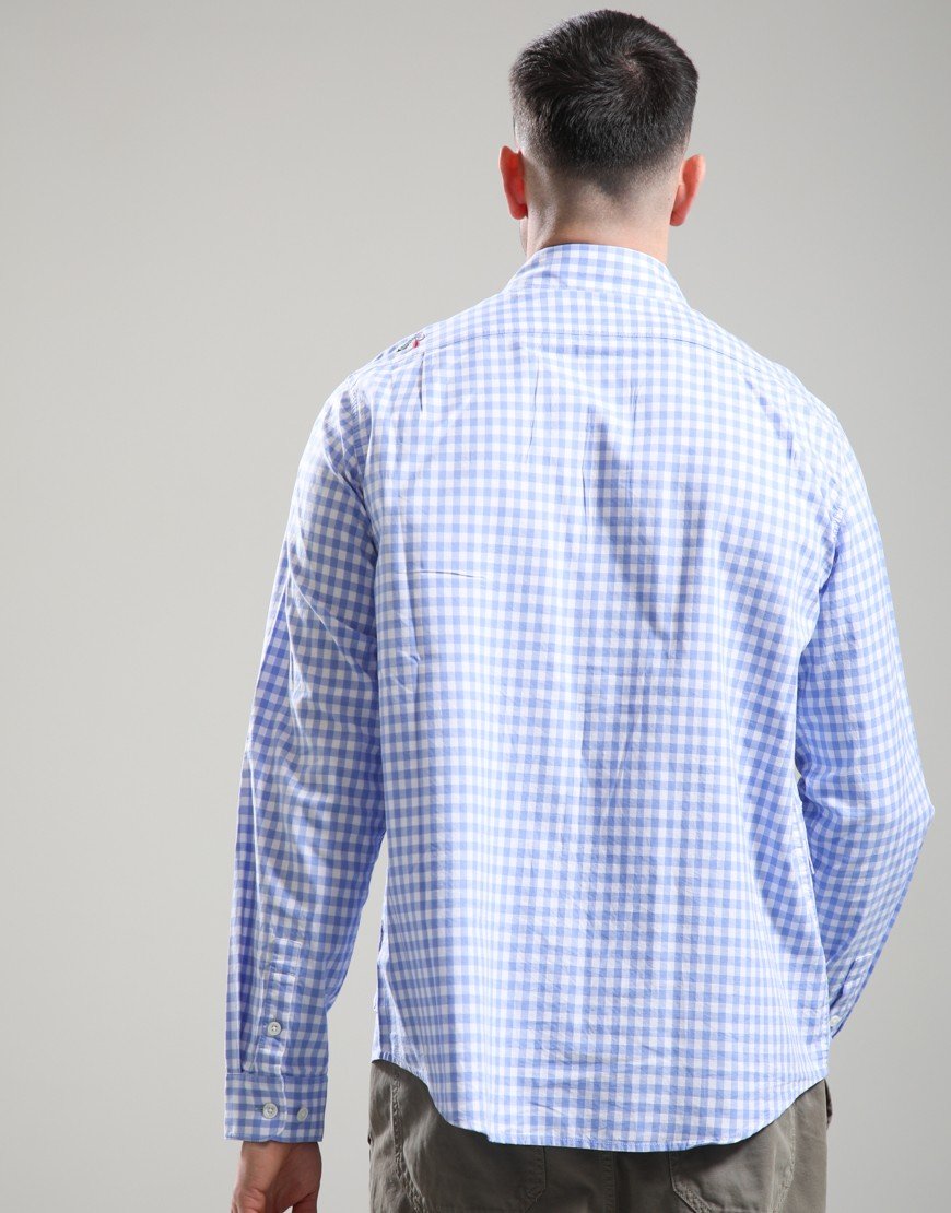 Barbour x Paul Smith Rawling Shirt Mid Blue