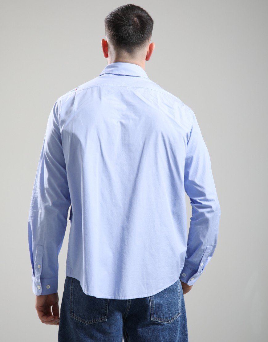 Barbour x Paul Smith Swale Shirt Mid Blue