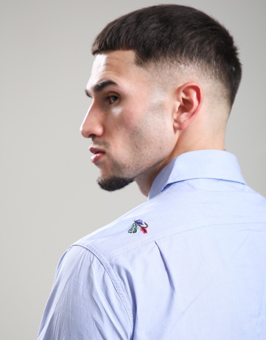 Barbour x Paul Smith Swale Shirt Mid Blue